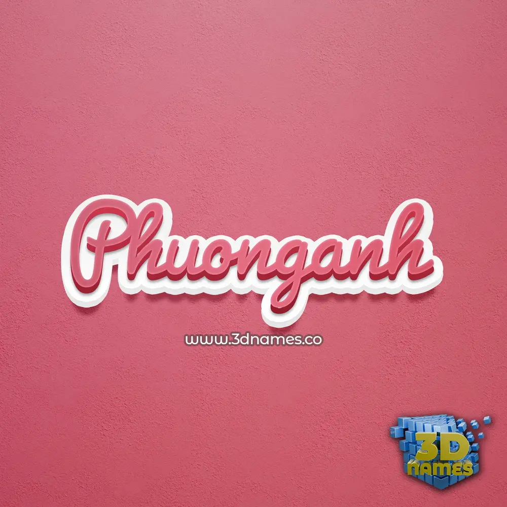 phuonganh in Red Scribble style - 3D name wallpaper phuonganh in Red Scribble style - 3D name wallpaper