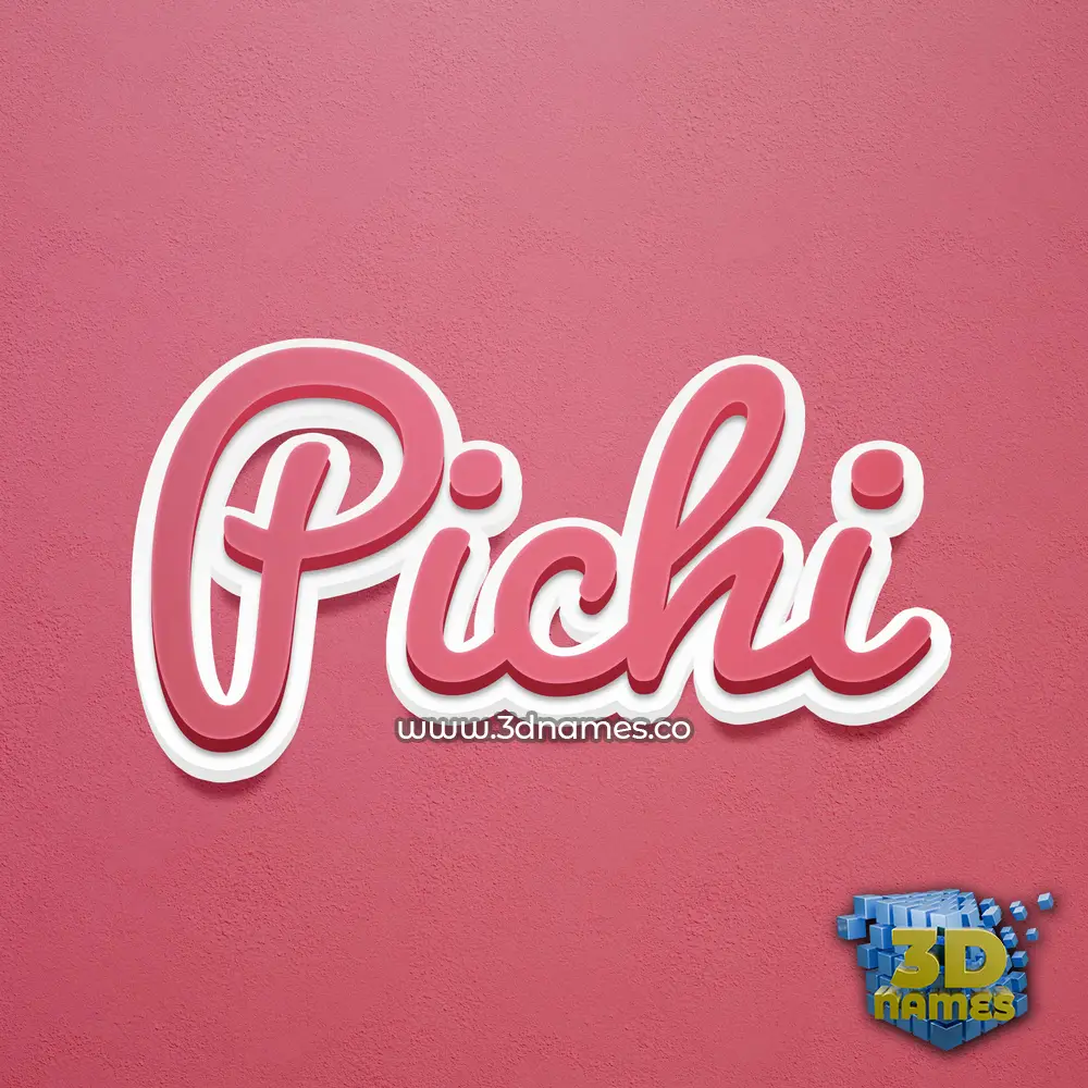 pichi in Red Scribble style - 3D name wallpaper pichi in Red Scribble style - 3D name wallpaper
