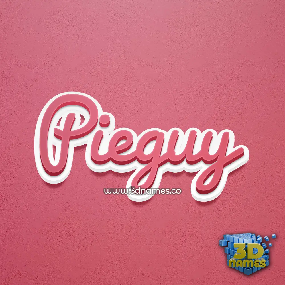 pieguy in Red Scribble style - 3D name wallpaper pieguy in Red Scribble style - 3D name wallpaper