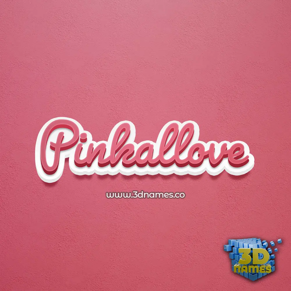 pinkallove in Red Scribble style - 3D name wallpaper pinkallove in Red Scribble style - 3D name wallpaper