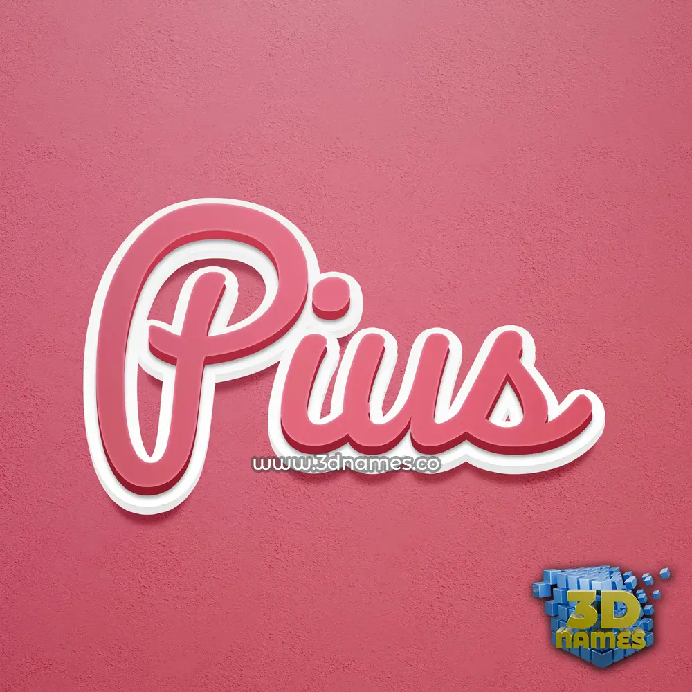 pius in Red Scribble style - 3D name wallpaper pius in Red Scribble style - 3D name wallpaper