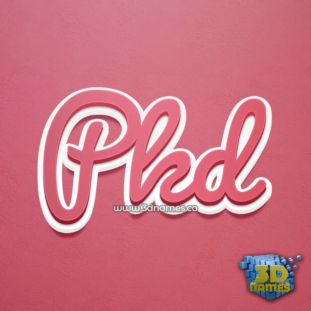 pkd in Red Scribble style - 3D name wallpaper pkd in Red Scribble style - 3D name wallpaper