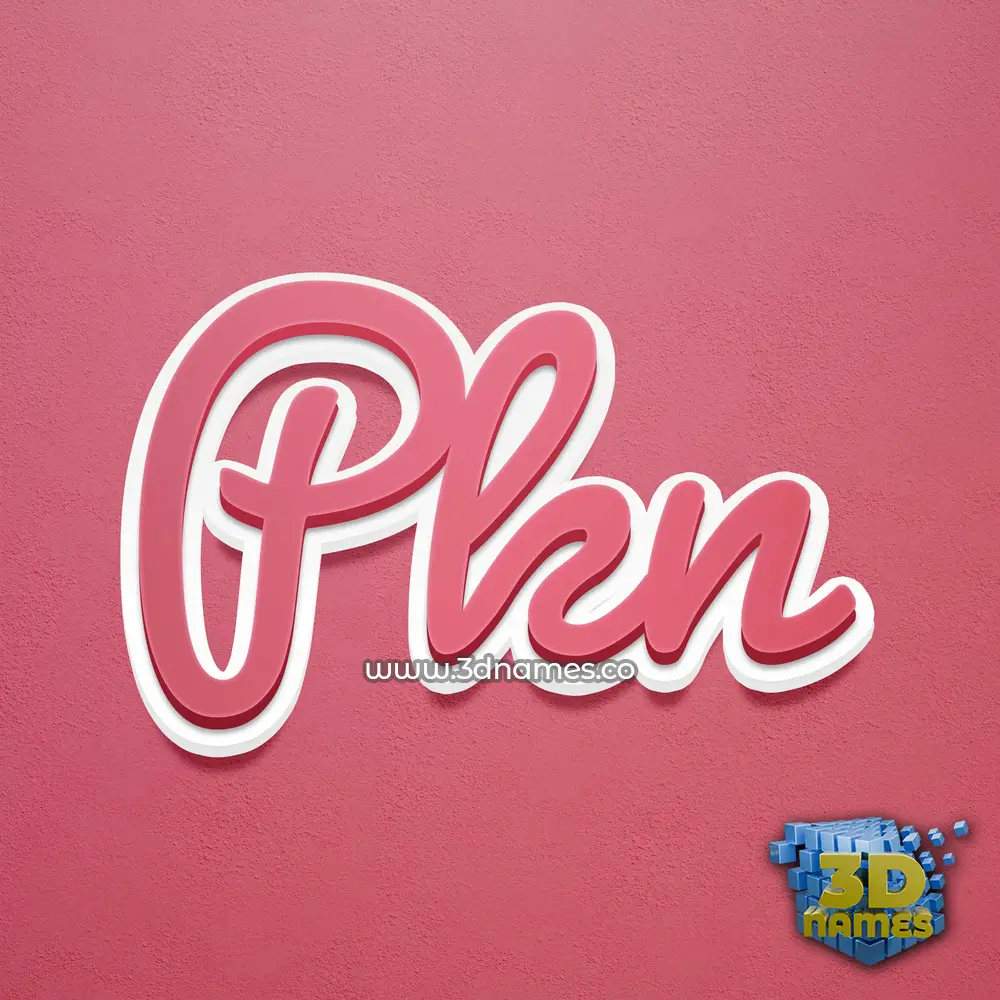 pkn in Red Scribble style - 3D name wallpaper pkn in Red Scribble style - 3D name wallpaper