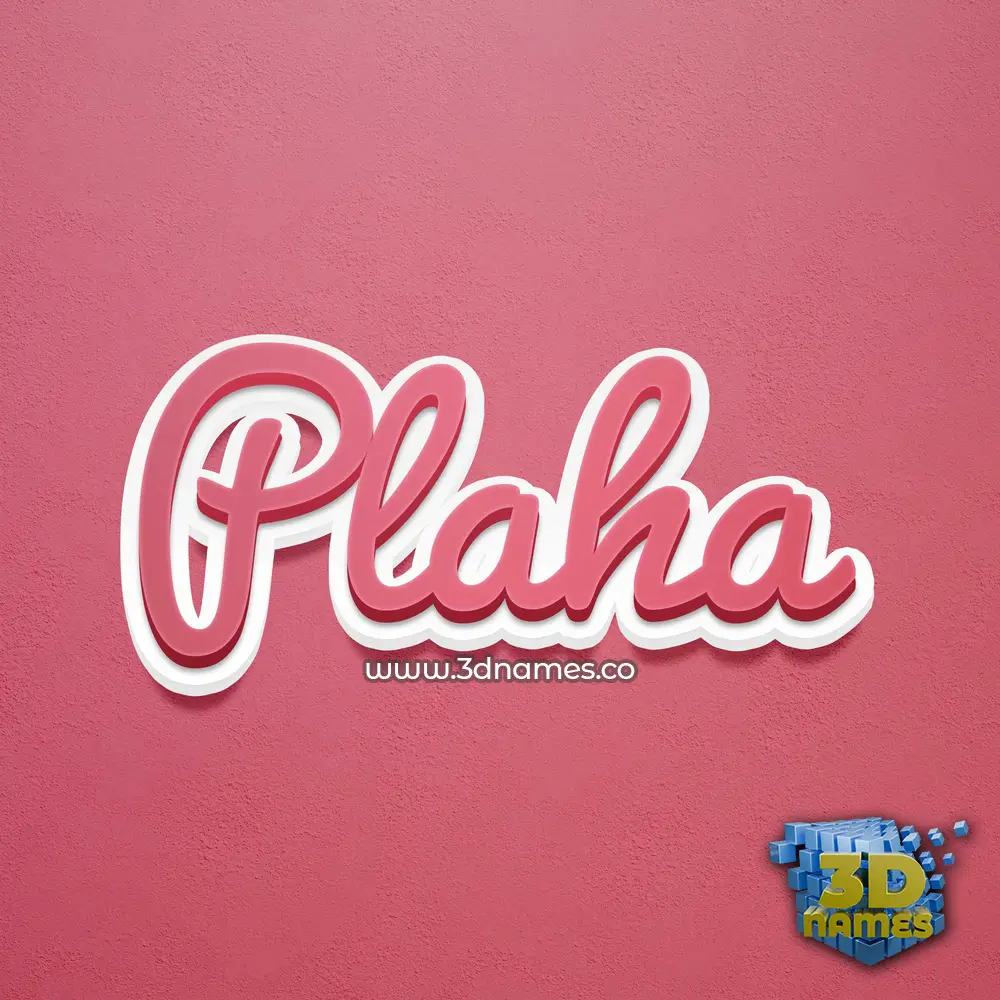 plaha in Red Scribble style - 3D name wallpaper plaha in Red Scribble style - 3D name wallpaper