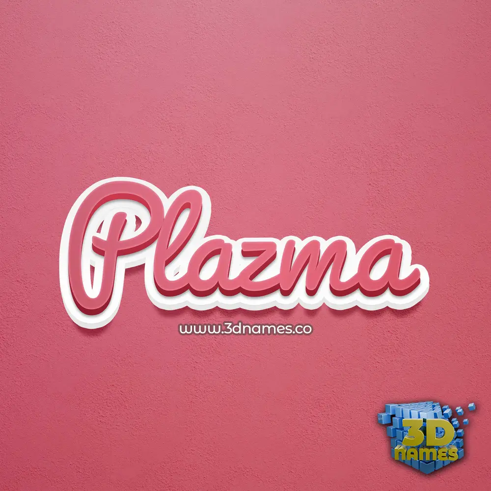 plazma in Red Scribble style - 3D name wallpaper plazma in Red Scribble style - 3D name wallpaper