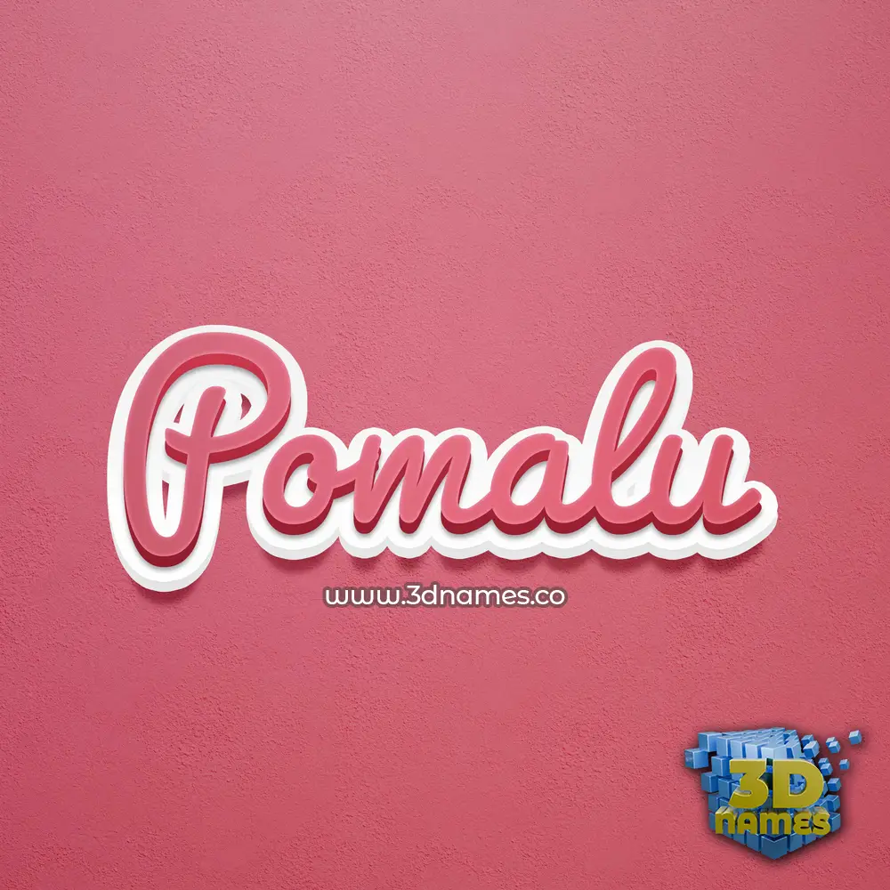 pomalu in Red Scribble style - 3D name wallpaper pomalu in Red Scribble style - 3D name wallpaper