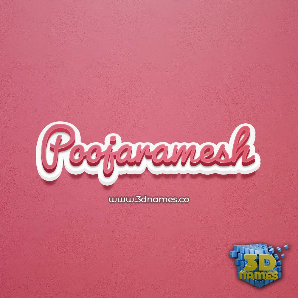 poojaramesh in Red Scribble style - 3D name wallpaper poojaramesh in Red Scribble style - 3D name wallpaper
