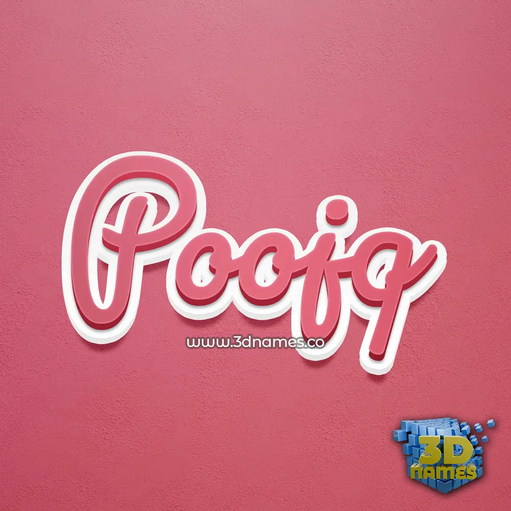 poojq in Red Scribble style - 3D name wallpaper poojq in Red Scribble style - 3D name wallpaper