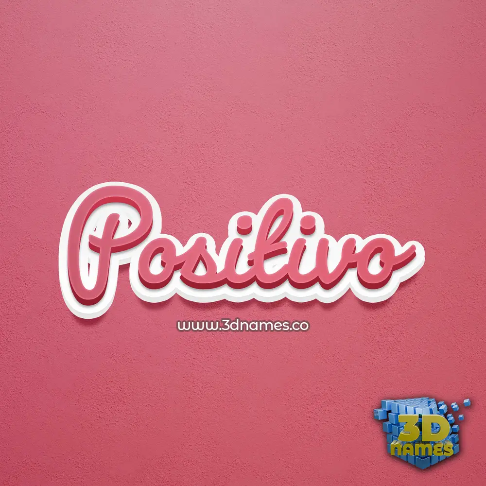 positivo in Red Scribble style - 3D name wallpaper positivo in Red Scribble style - 3D name wallpaper