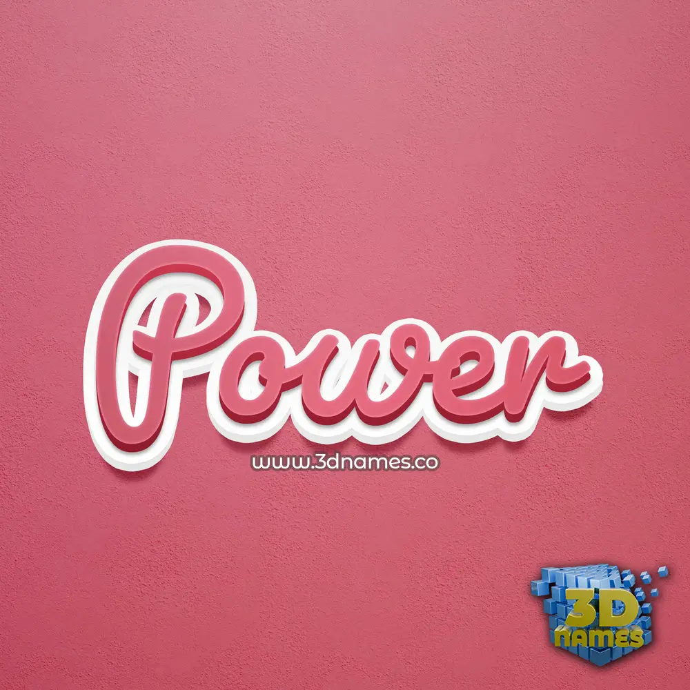 power in Red Scribble style - 3D name wallpaper power in Red Scribble style - 3D name wallpaper