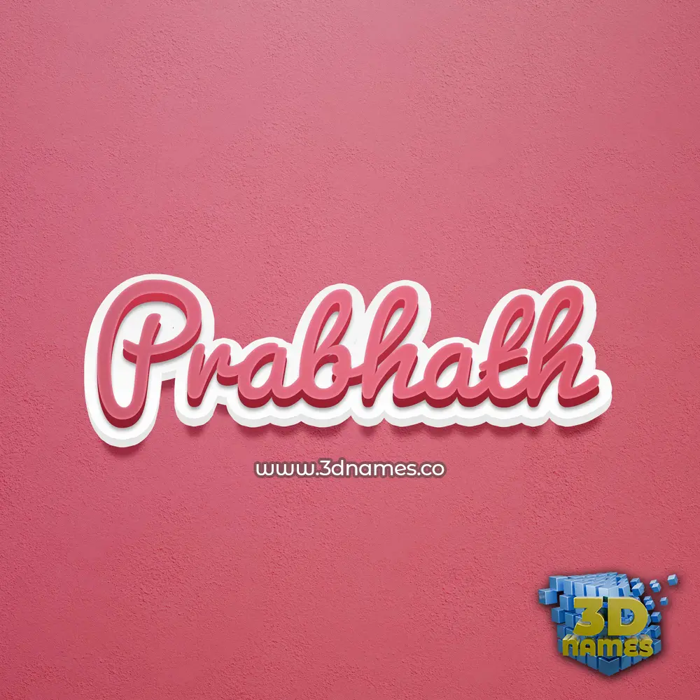 prabhath in Red Scribble style - 3D name wallpaper prabhath in Red Scribble style - 3D name wallpaper