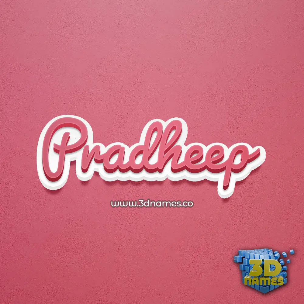 pradheep in Red Scribble style - 3D name wallpaper pradheep in Red Scribble style - 3D name wallpaper