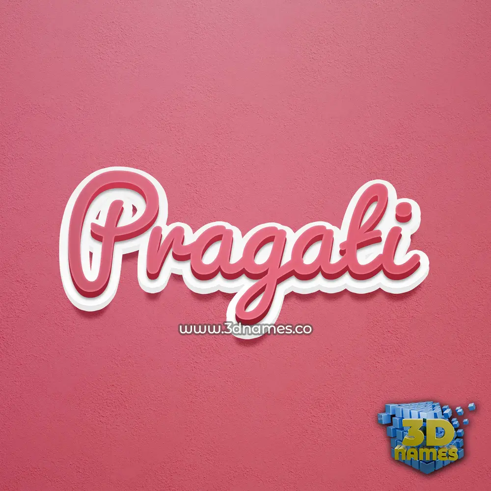 pragati in Red Scribble style - 3D name wallpaper pragati in Red Scribble style - 3D name wallpaper