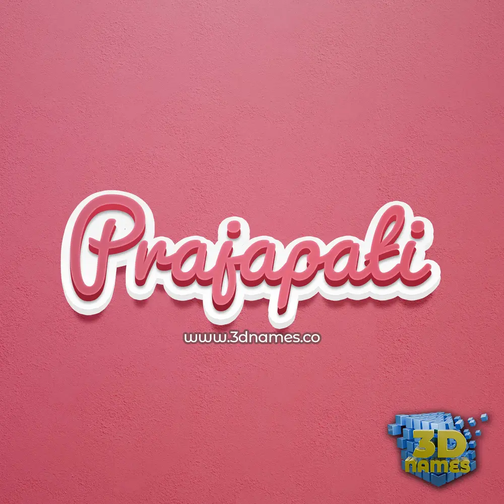 prajapati in Red Scribble style - 3D name wallpaper prajapati in Red Scribble style - 3D name wallpaper