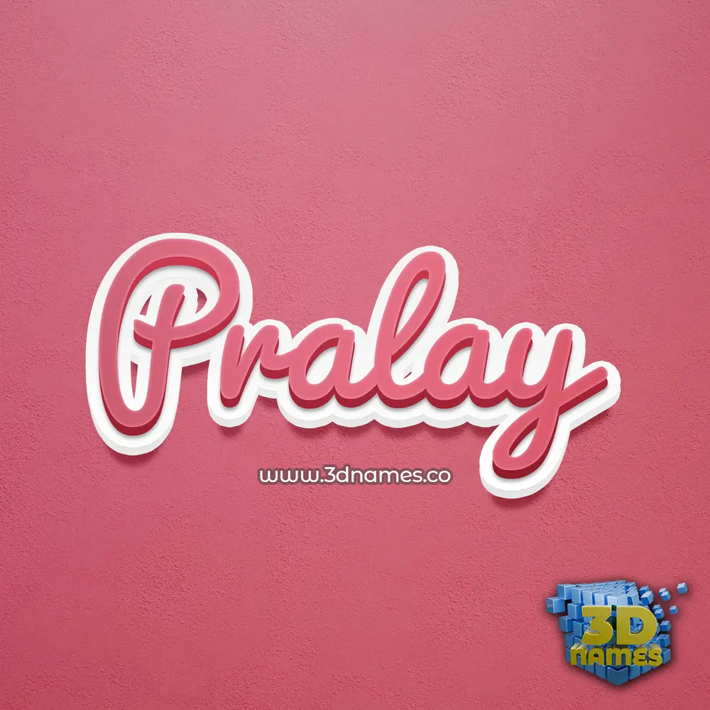 pralay in Red Scribble style - 3D name wallpaper pralay in Red Scribble style - 3D name wallpaper