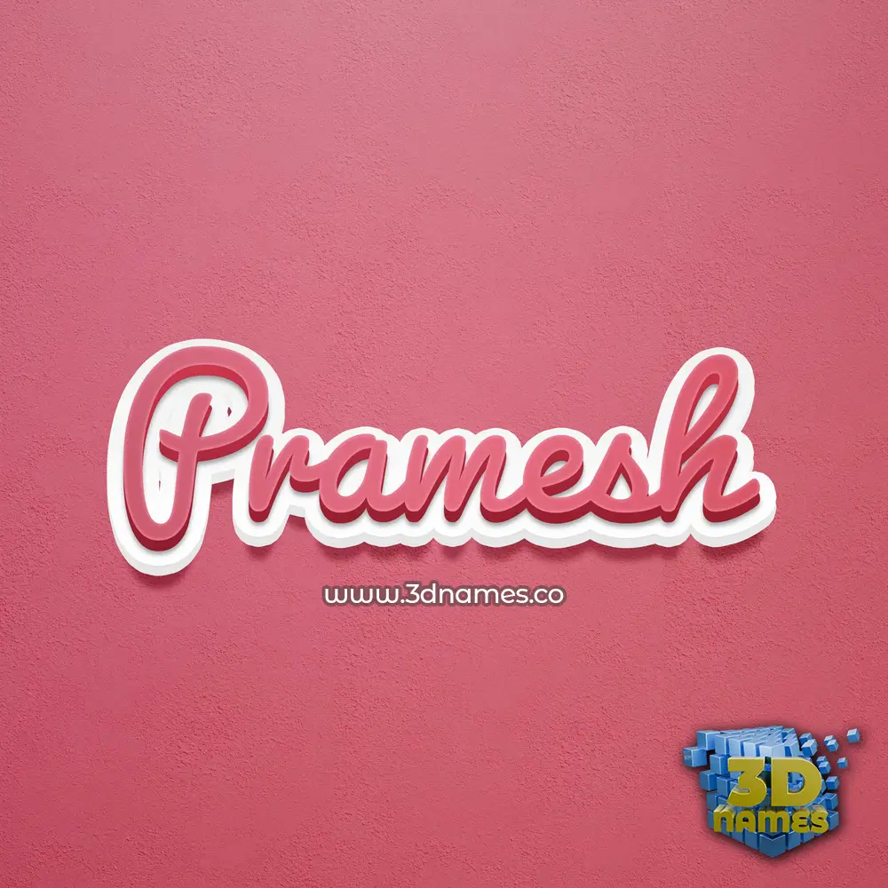 pramesh in Red Scribble style - 3D name wallpaper pramesh in Red Scribble style - 3D name wallpaper