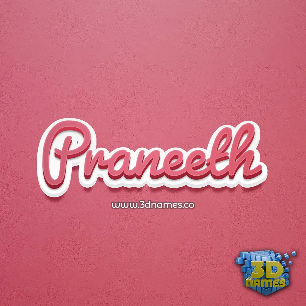 praneeth in Red Scribble style - 3D name wallpaper praneeth in Red Scribble style - 3D name wallpaper