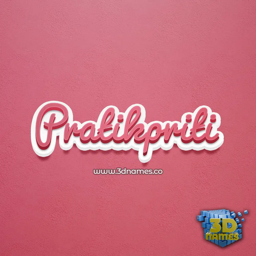 pratikpriti in Red Scribble style - 3D name wallpaper pratikpriti in Red Scribble style - 3D name wallpaper