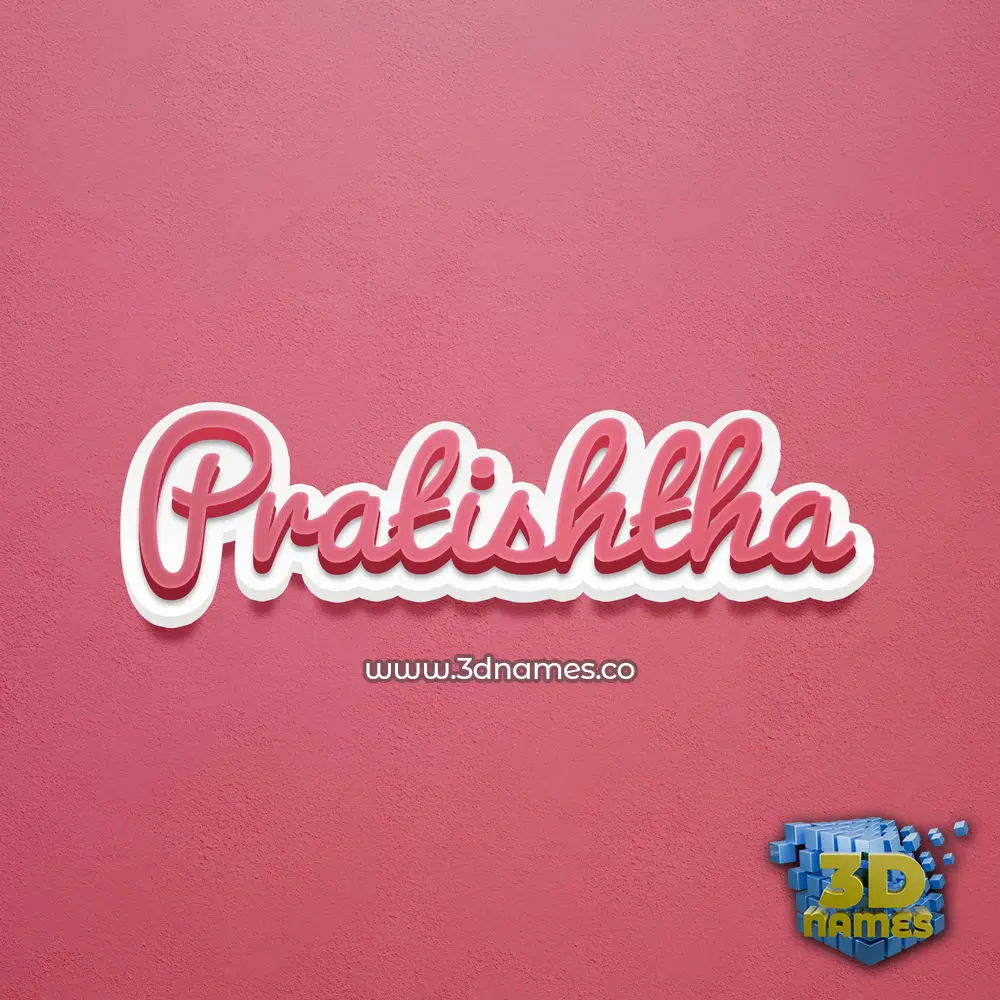 pratishtha in Red Scribble style - 3D name wallpaper pratishtha in Red Scribble style - 3D name wallpaper
