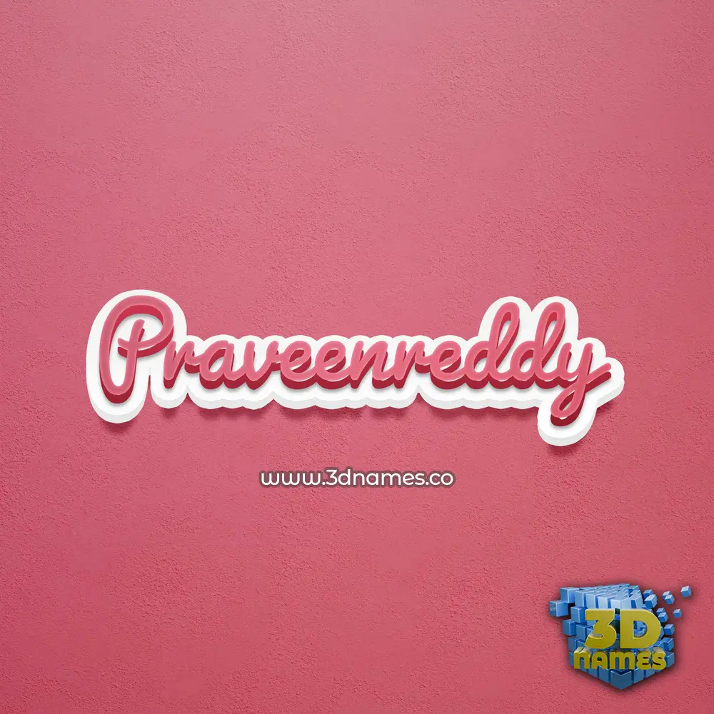 praveenreddy in Red Scribble style - 3D name wallpaper praveenreddy in Red Scribble style - 3D name wallpaper