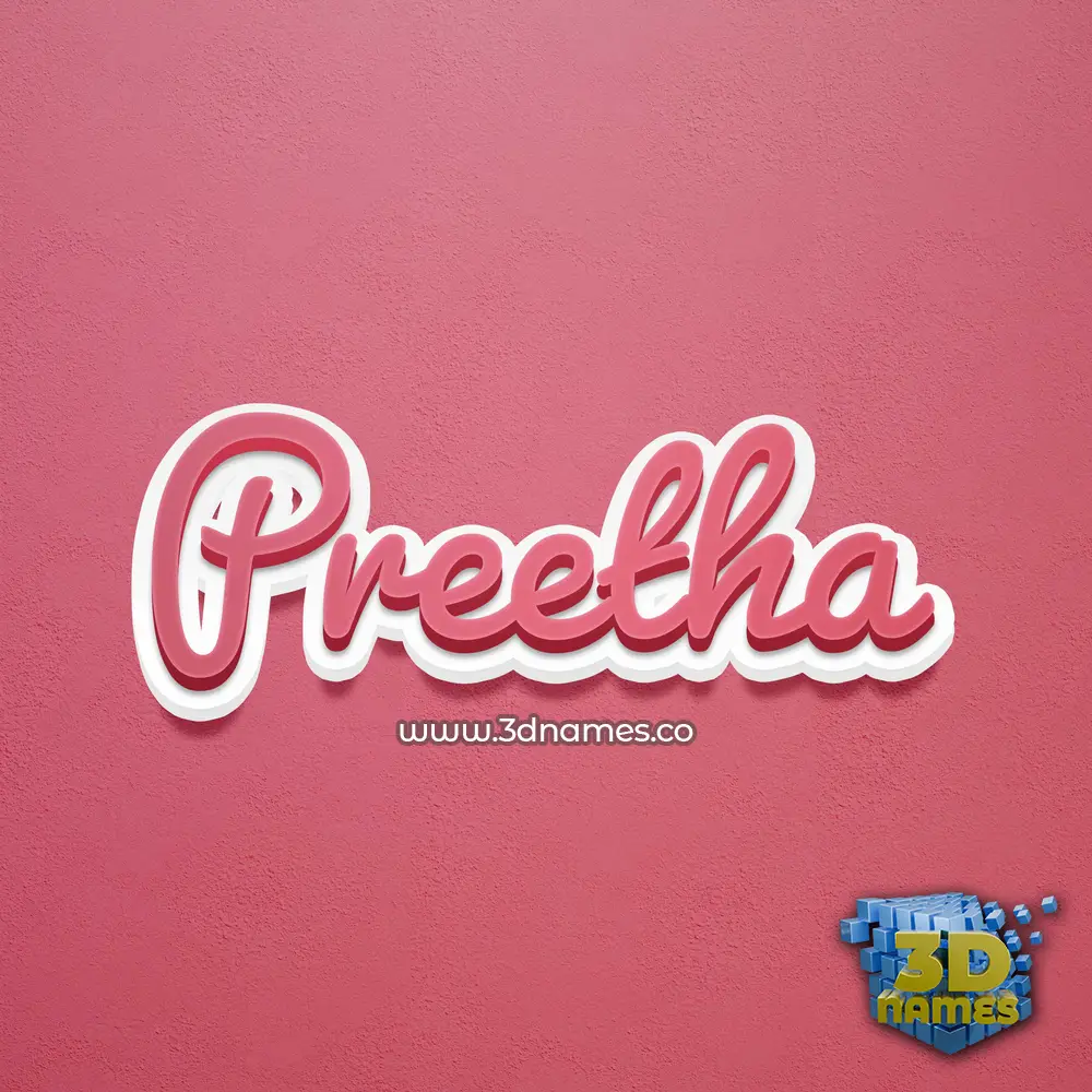 preetha in Red Scribble style - 3D name wallpaper preetha in Red Scribble style - 3D name wallpaper