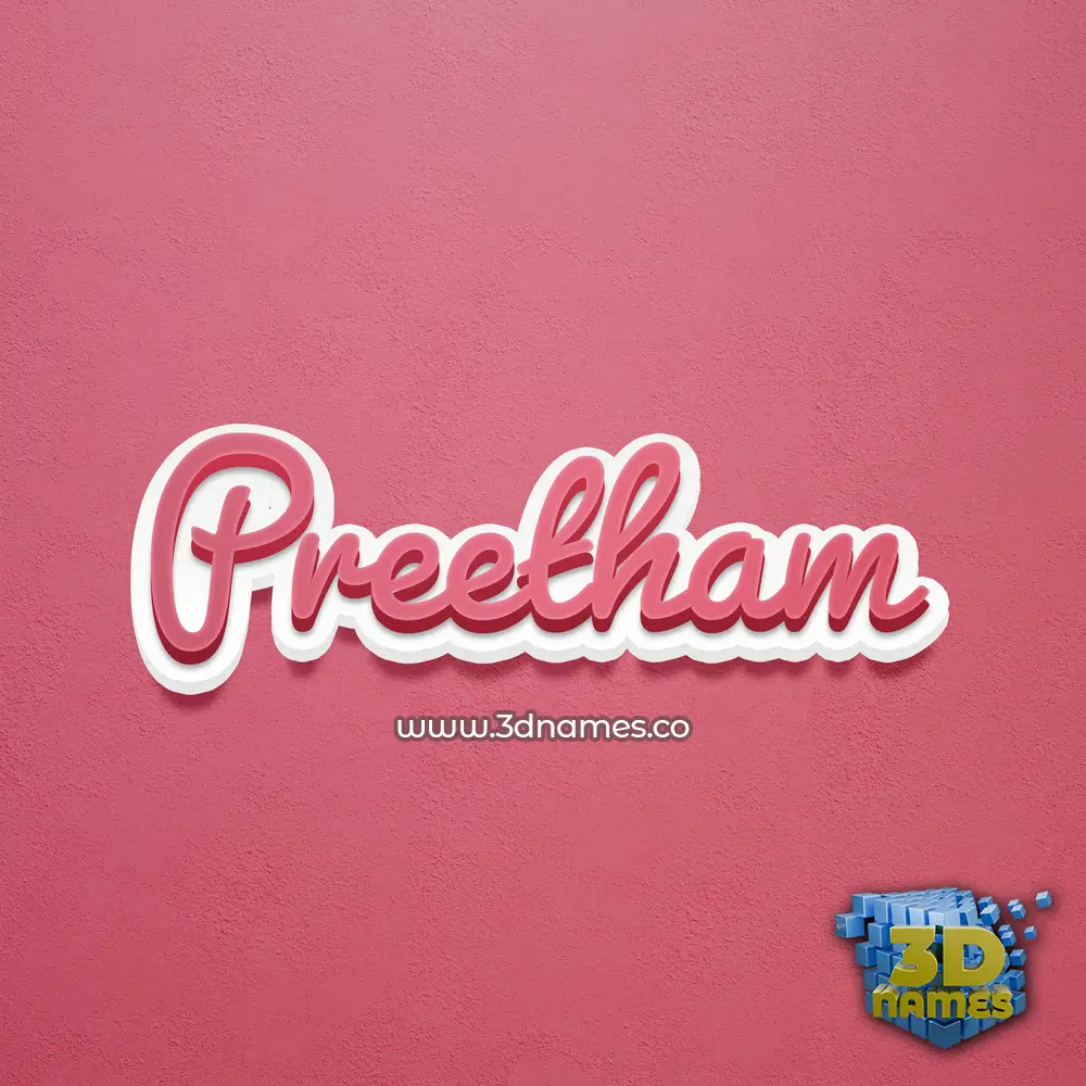 preetham in Red Scribble style - 3D name wallpaper preetham in Red Scribble style - 3D name wallpaper