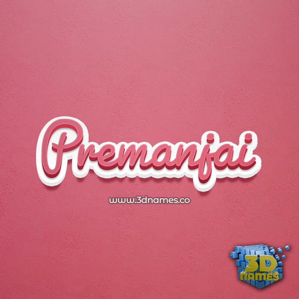 premanjai in Red Scribble style - 3D name wallpaper premanjai in Red Scribble style - 3D name wallpaper