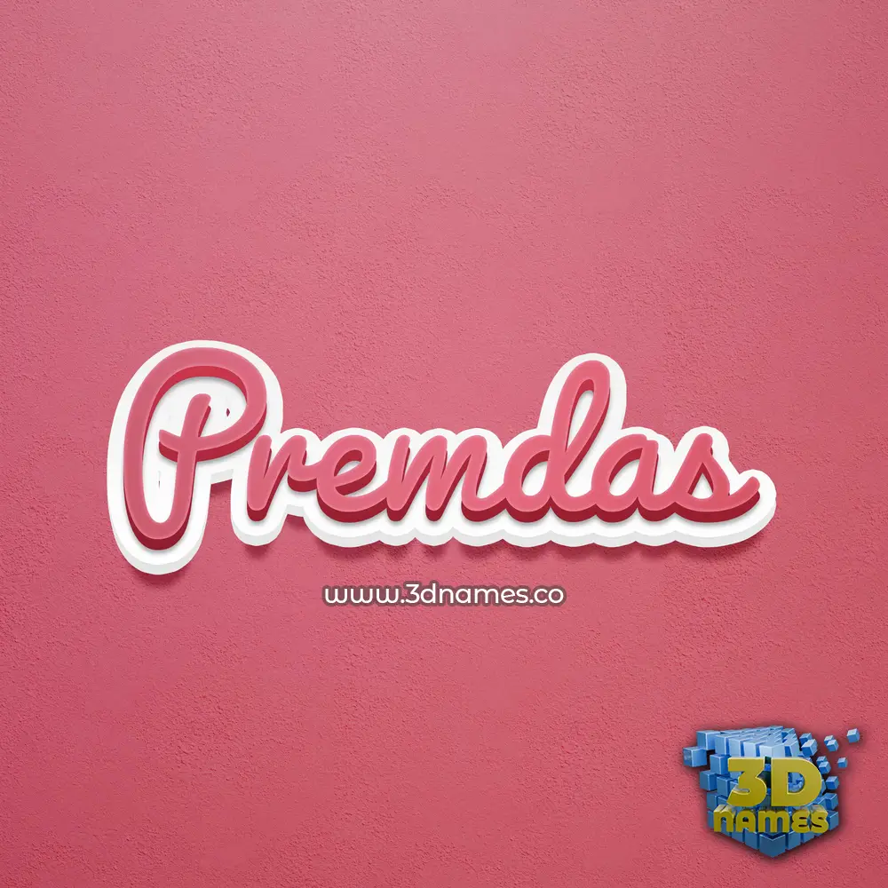 premdas in Red Scribble style - 3D name wallpaper premdas in Red Scribble style - 3D name wallpaper