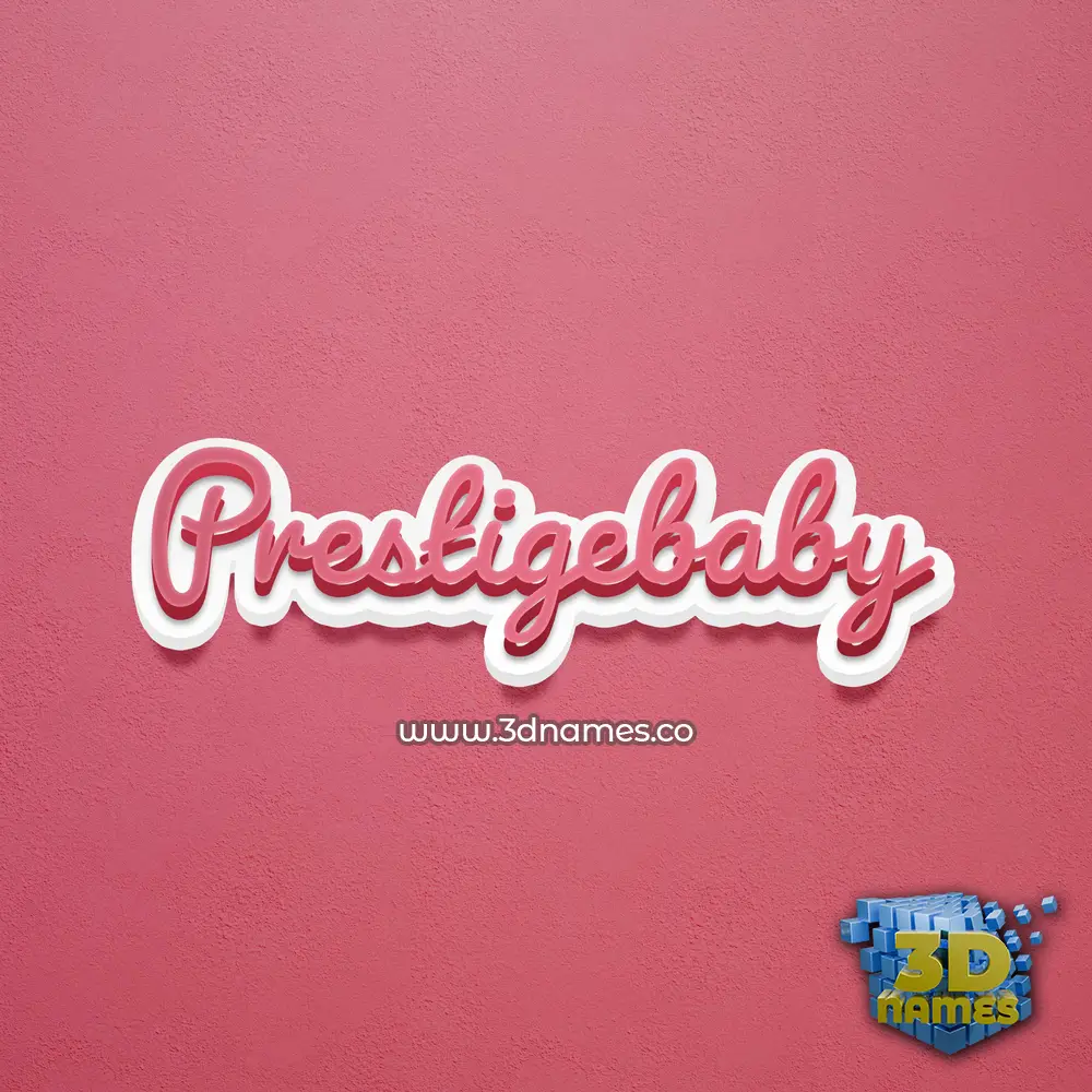 prestigebaby in Red Scribble style - 3D name wallpaper prestigebaby in Red Scribble style - 3D name wallpaper