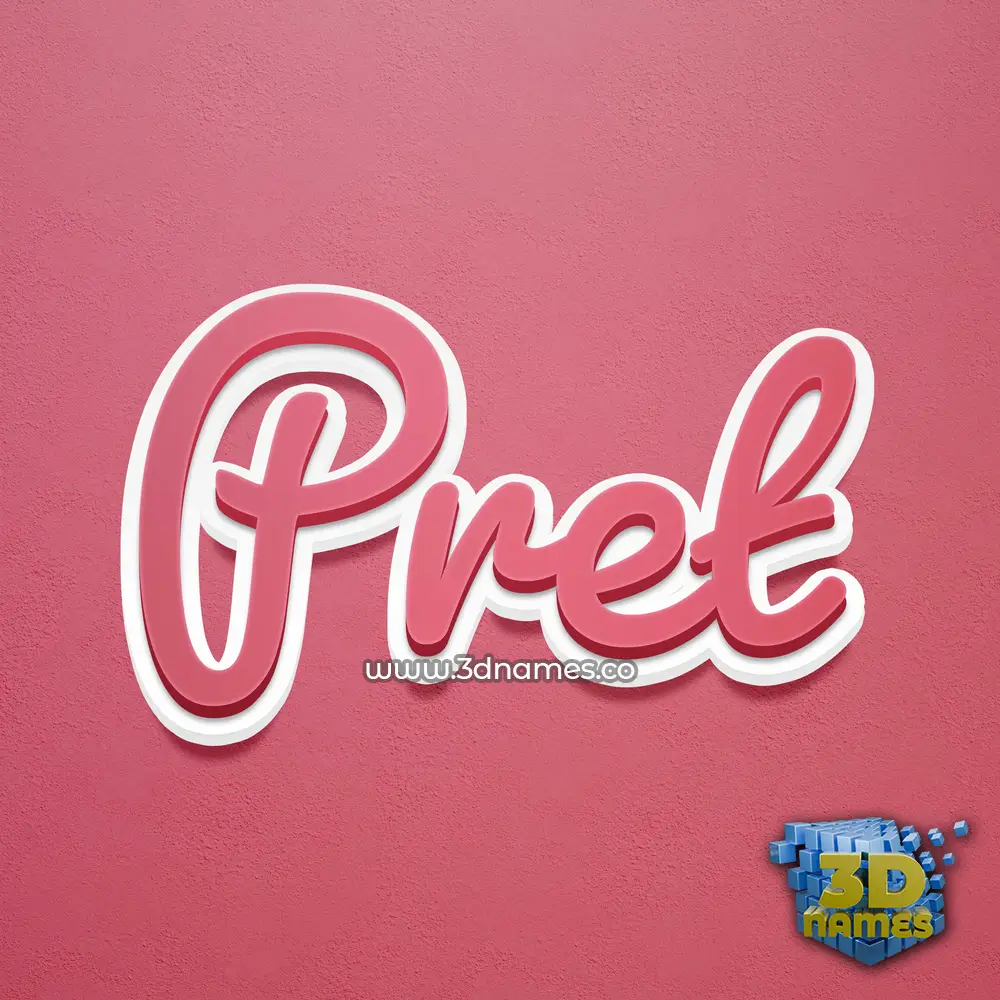 pret in Red Scribble style - 3D name wallpaper pret in Red Scribble style - 3D name wallpaper