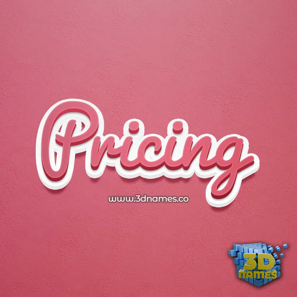 pricing in Red Scribble style - 3D name wallpaper pricing in Red Scribble style - 3D name wallpaper