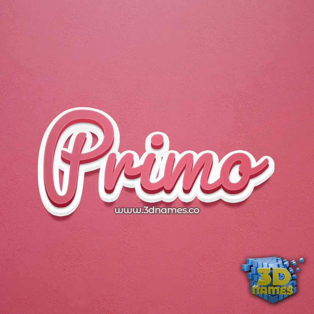 primo in Red Scribble style - 3D name wallpaper primo in Red Scribble style - 3D name wallpaper