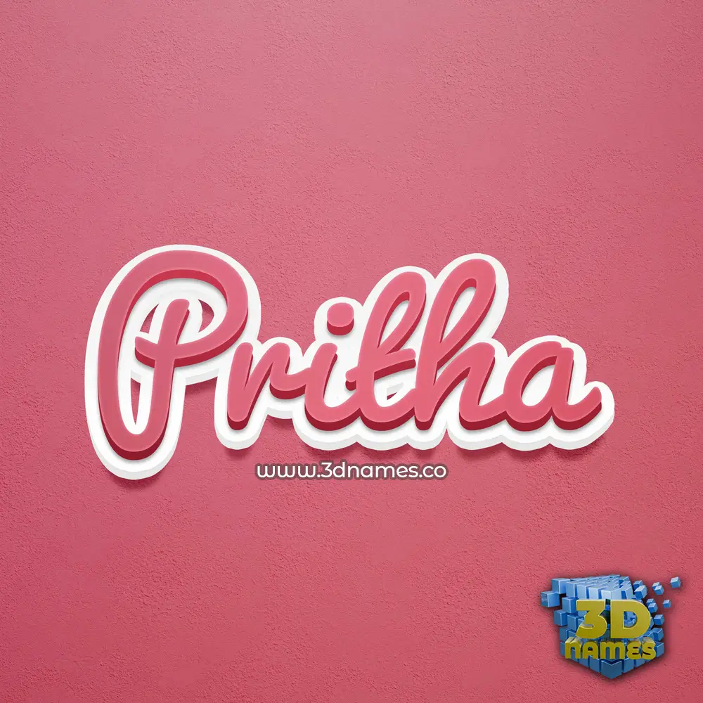 pritha in Red Scribble style - 3D name wallpaper pritha in Red Scribble style - 3D name wallpaper