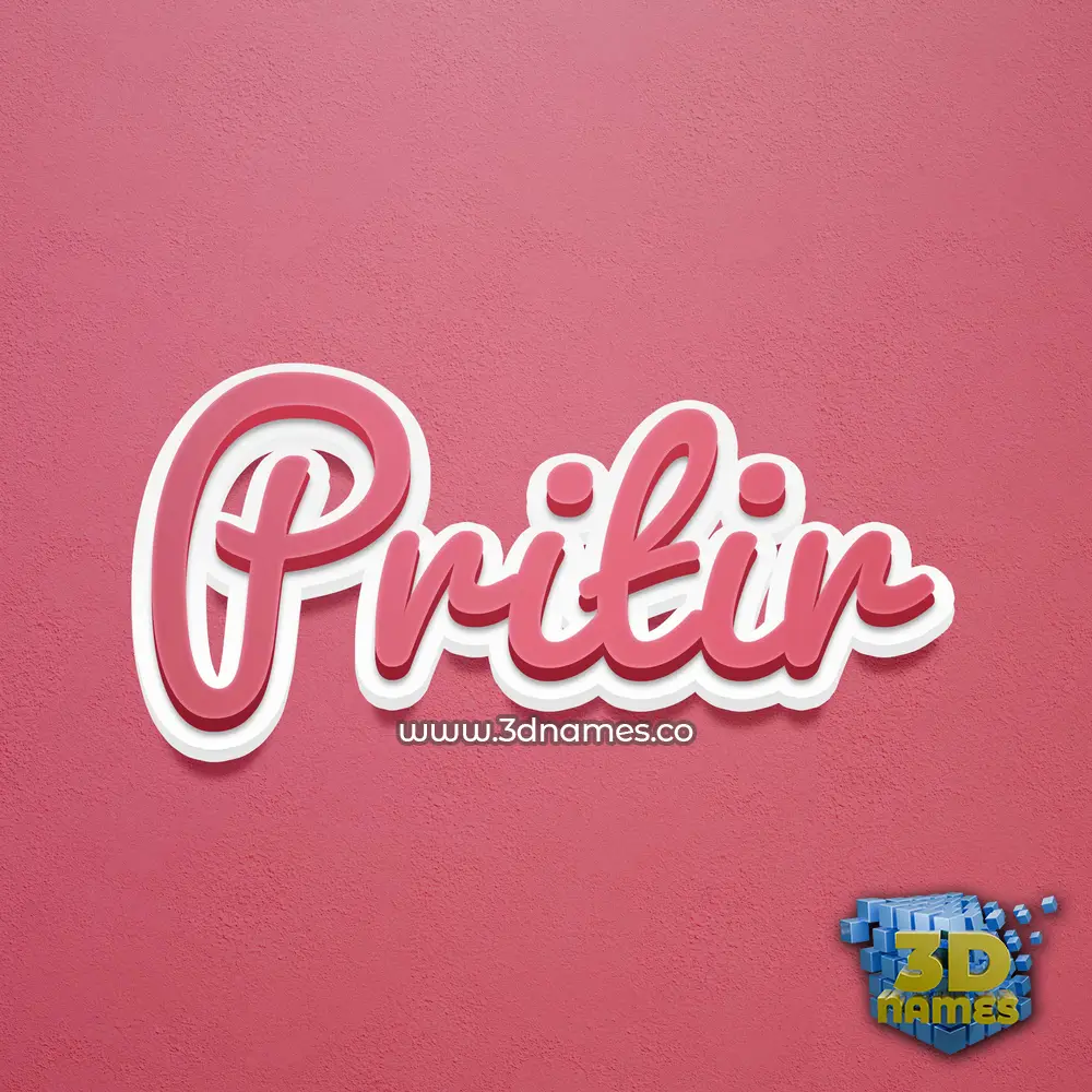 pritir in Red Scribble style - 3D name wallpaper pritir in Red Scribble style - 3D name wallpaper