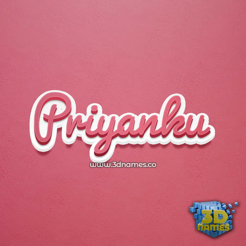 priyanku in Red Scribble style - 3D name wallpaper priyanku in Red Scribble style - 3D name wallpaper