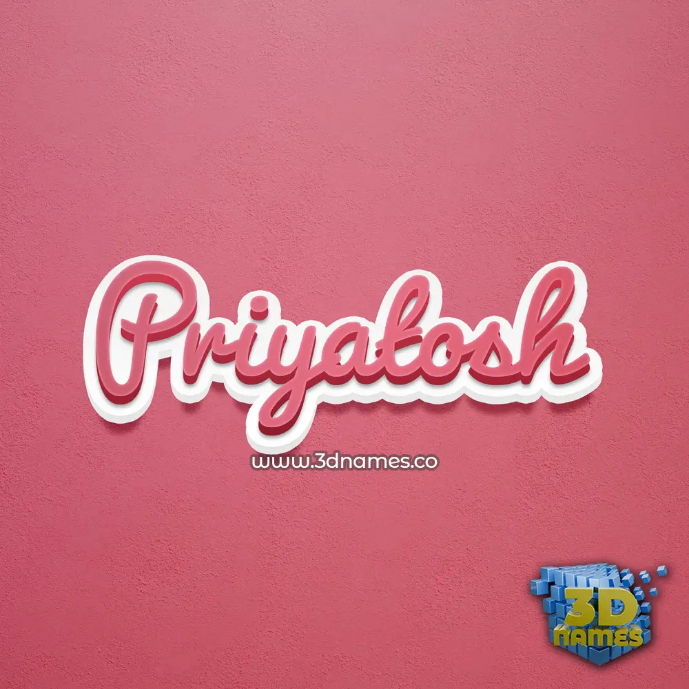 priyatosh in Red Scribble style - 3D name wallpaper priyatosh in Red Scribble style - 3D name wallpaper
