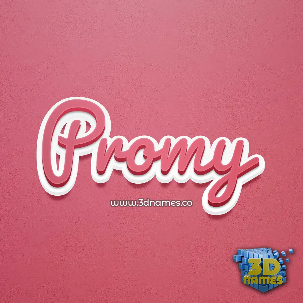 promy in Red Scribble style - 3D name wallpaper promy in Red Scribble style - 3D name wallpaper