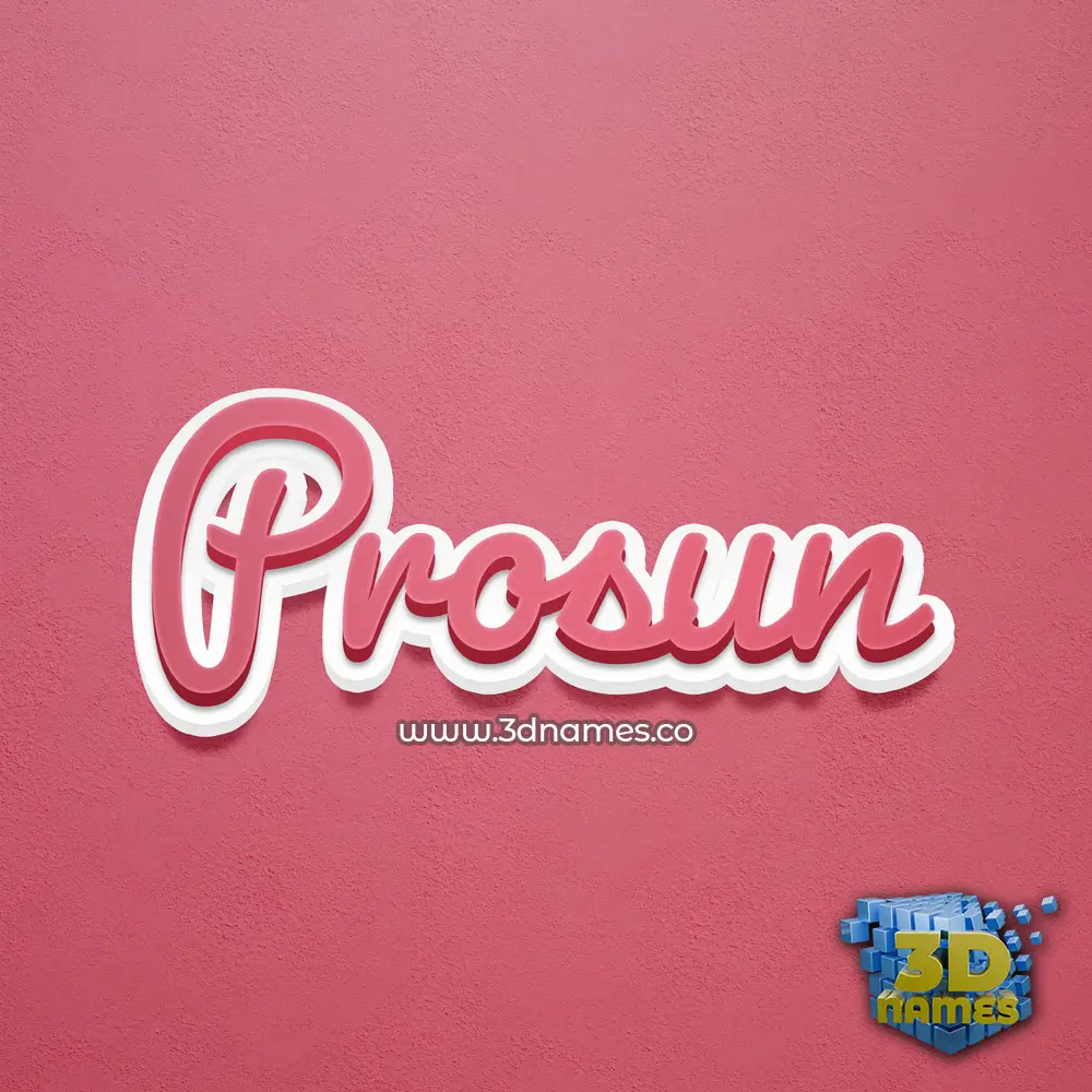 prosun in Red Scribble style - 3D name wallpaper prosun in Red Scribble style - 3D name wallpaper