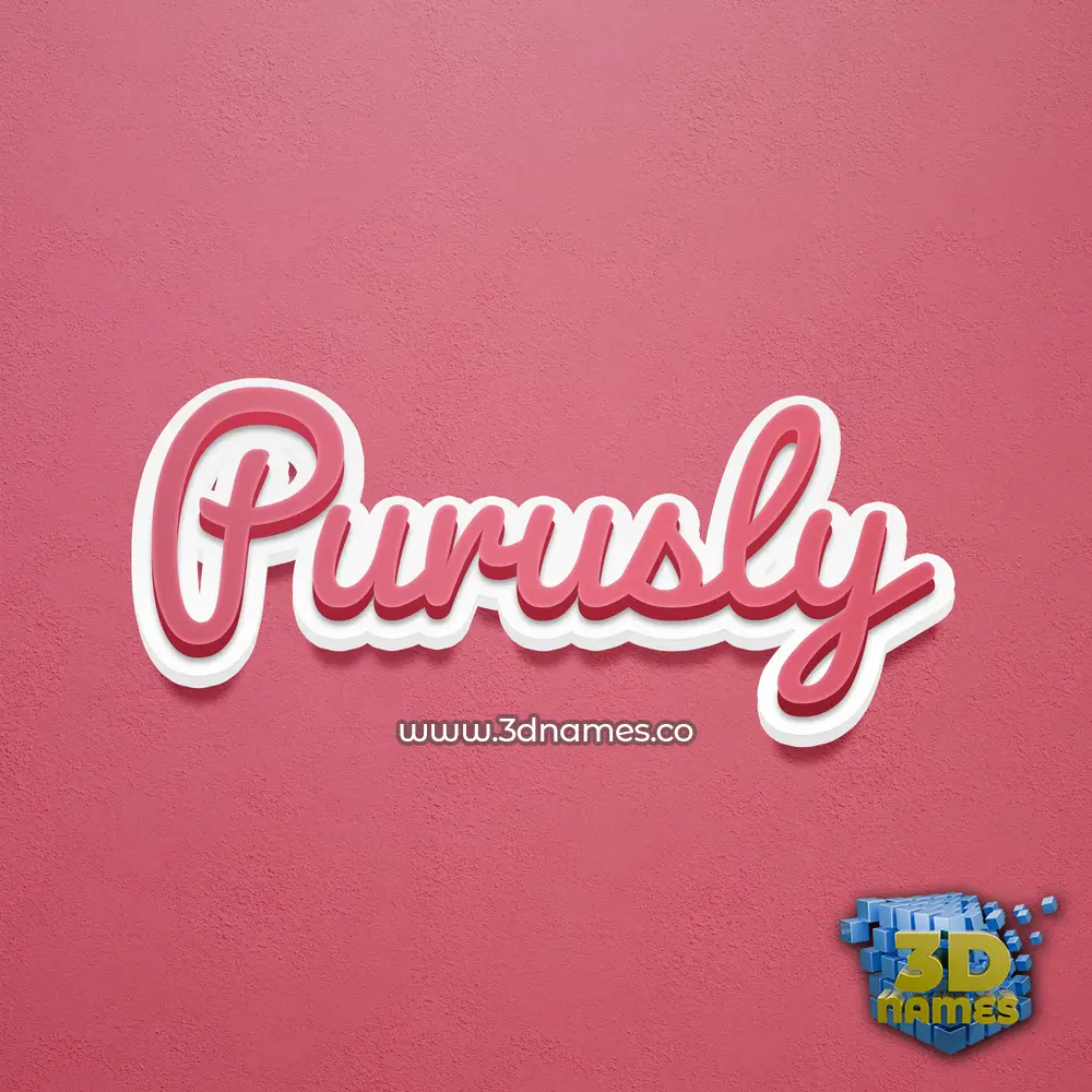 purusly in Red Scribble style - 3D name wallpaper purusly in Red Scribble style - 3D name wallpaper
