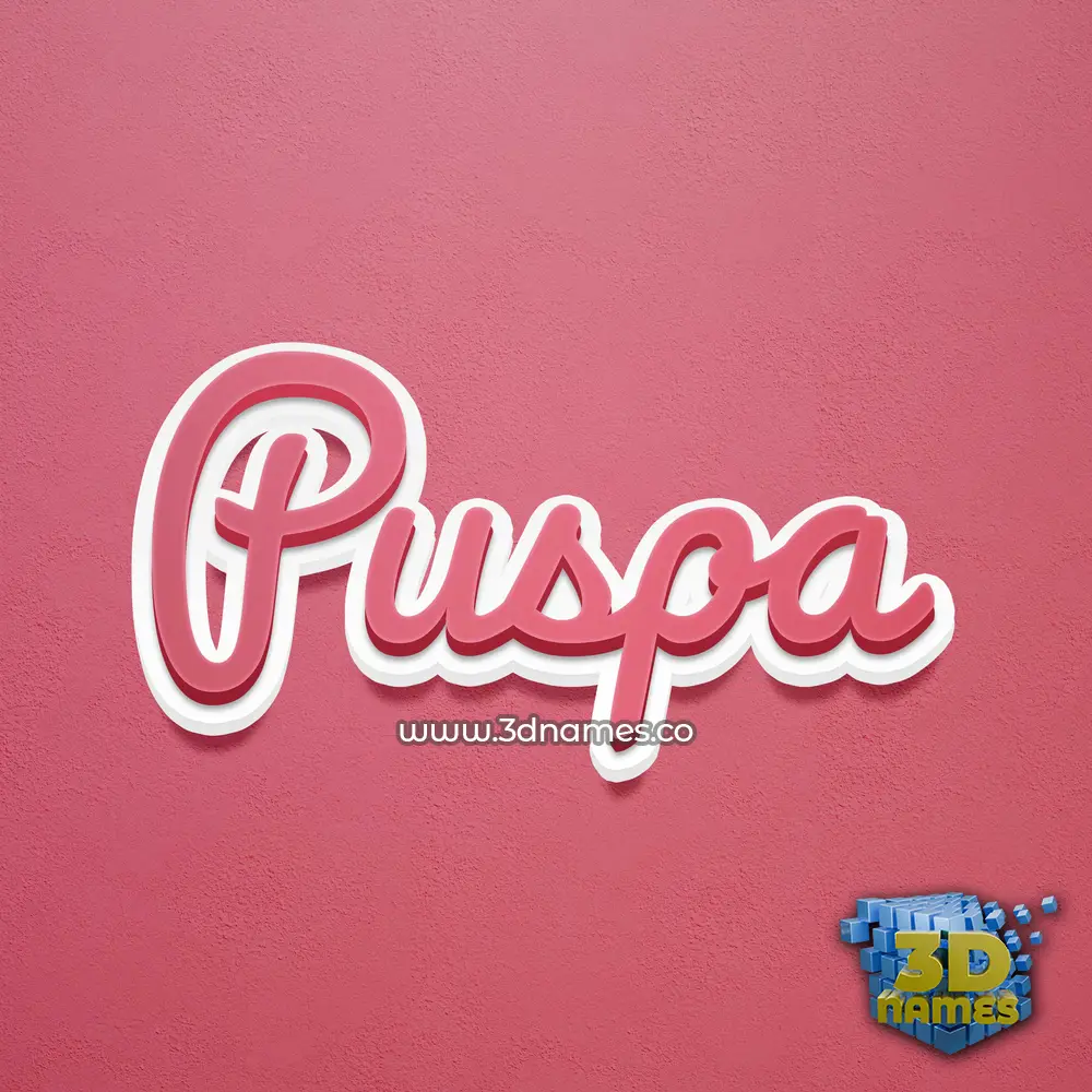 puspa in Red Scribble style - 3D name wallpaper puspa in Red Scribble style - 3D name wallpaper