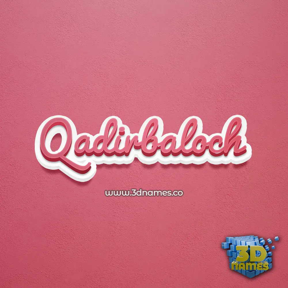 qadirbaloch in Red Scribble style - 3D name wallpaper qadirbaloch in Red Scribble style - 3D name wallpaper