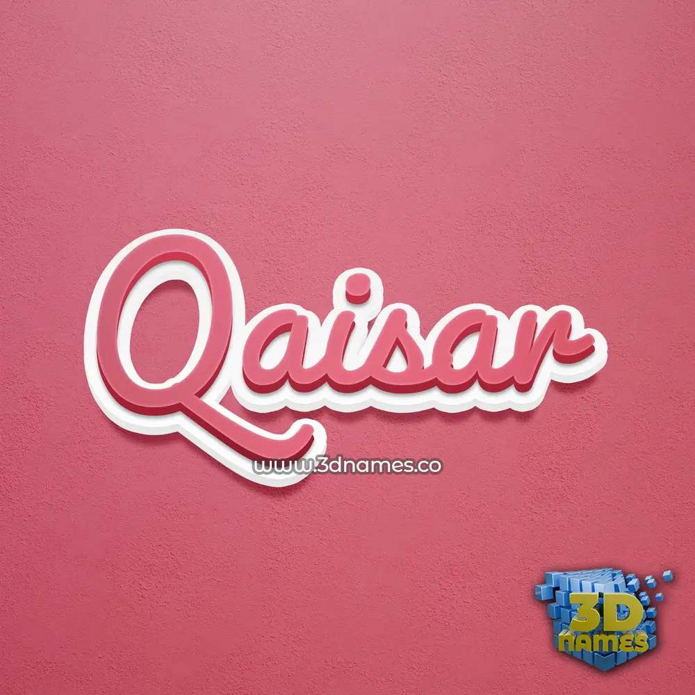 qaisar in Red Scribble style - 3D name wallpaper qaisar in Red Scribble style - 3D name wallpaper