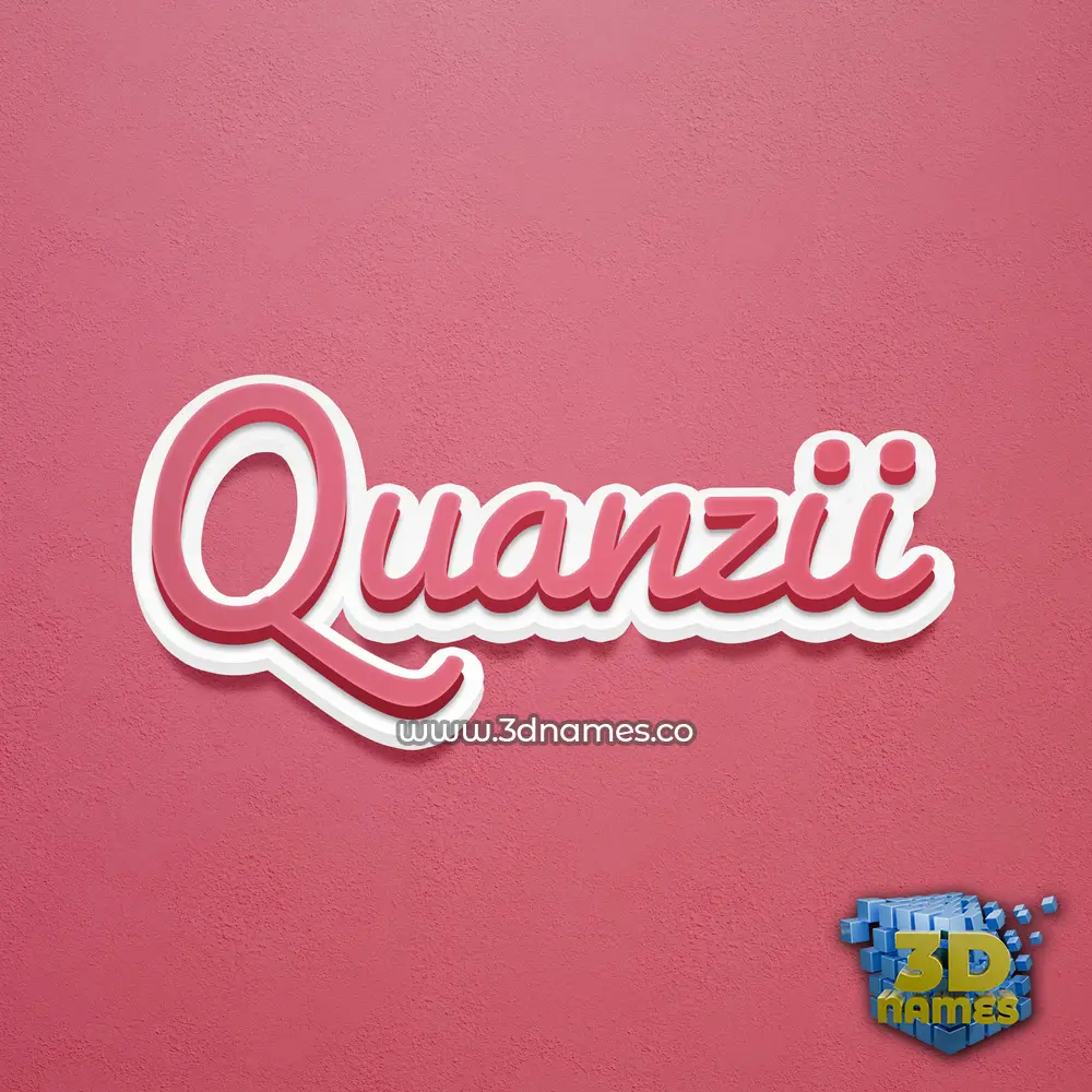 quanzii in Red Scribble style - 3D name wallpaper quanzii in Red Scribble style - 3D name wallpaper