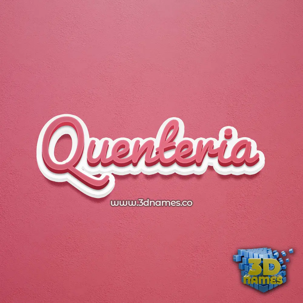 quenteria in Red Scribble style - 3D name wallpaper quenteria in Red Scribble style - 3D name wallpaper