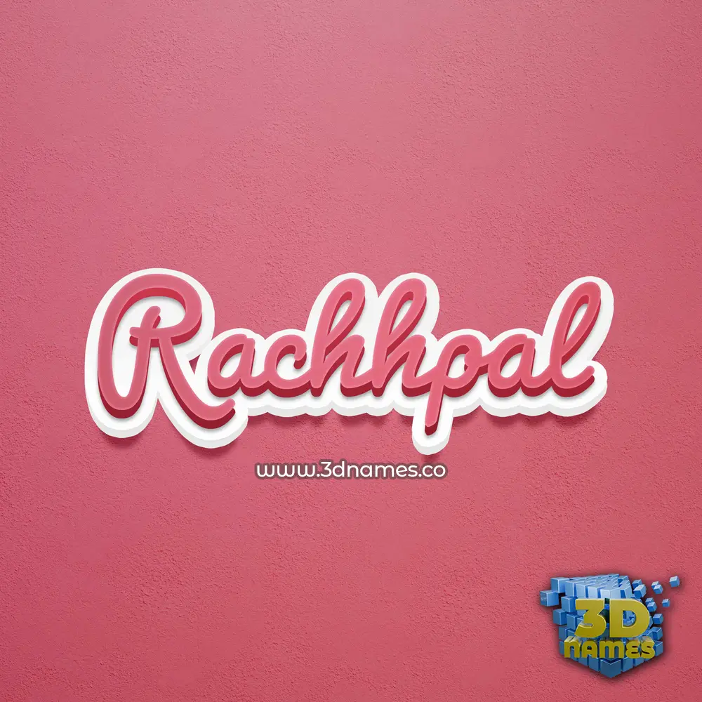 rachhpal in Red Scribble style - 3D name wallpaper rachhpal in Red Scribble style - 3D name wallpaper