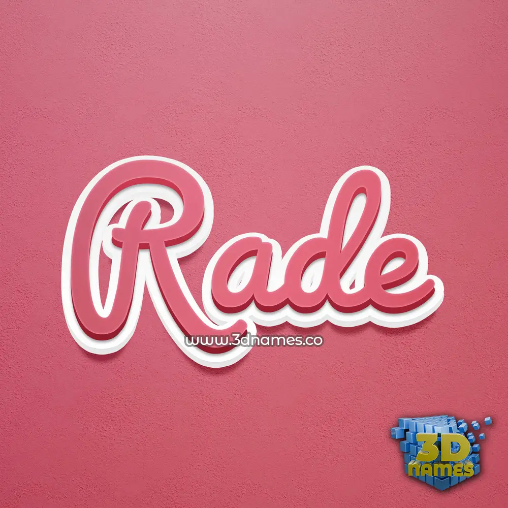 rade in Red Scribble style - 3D name wallpaper rade in Red Scribble style - 3D name wallpaper