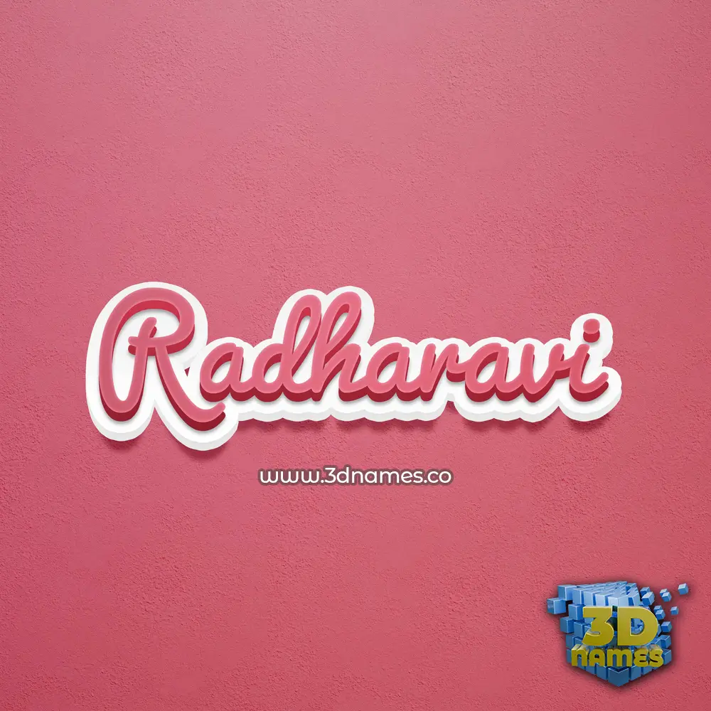 radharavi in Red Scribble style - 3D name wallpaper radharavi in Red Scribble style - 3D name wallpaper