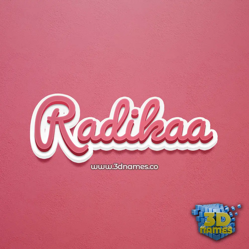 radikaa in Red Scribble style - 3D name wallpaper radikaa in Red Scribble style - 3D name wallpaper