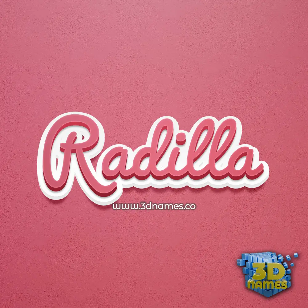 radilla in Red Scribble style - 3D name wallpaper radilla in Red Scribble style - 3D name wallpaper