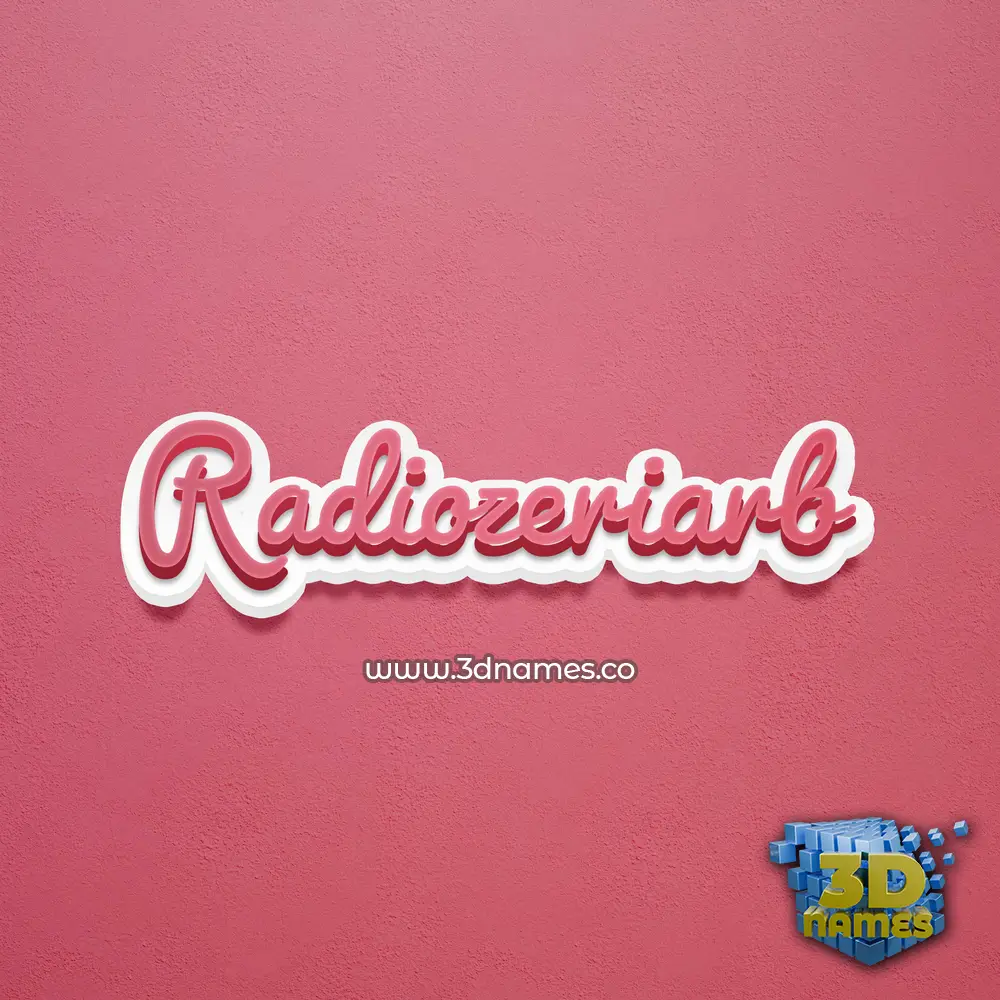 radiozeriarb in Red Scribble style - 3D name wallpaper radiozeriarb in Red Scribble style - 3D name wallpaper